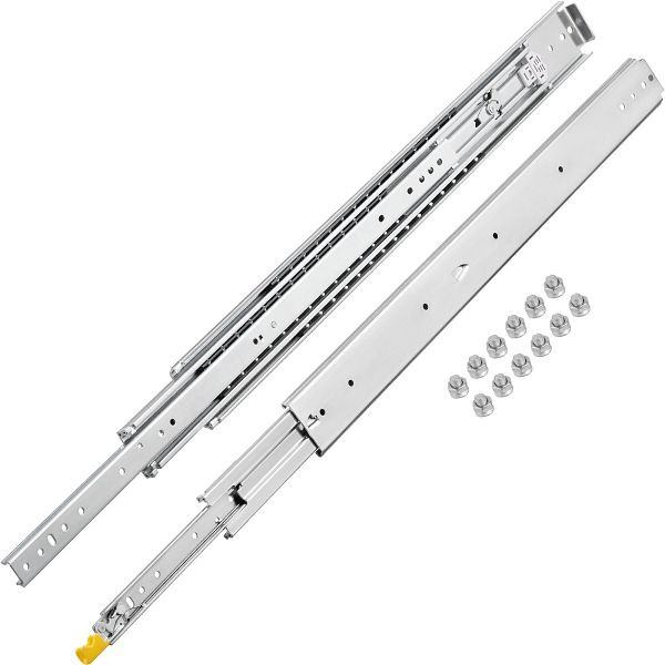 VEVOR Schubladenschienen Auszugsschienen 1524 mm, Kugelgelagert Teleskopschienen, CTDG60YC500B00001V0