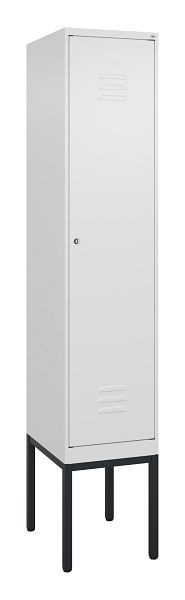 C+P Umkleidespind Classic PLUS, Gestell, 2120x400x500mm, 9016/9016, Zylinderschloss, 0800307-12 S10029
