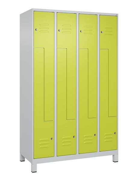 C+P Z-Spind Classic PLUS, C Z-Spind, Classic PLUS, Füße, 8 Abteile, 1950x1200x500mm, 7035/0024, Zylinderschlösser, 080013-408 S10025