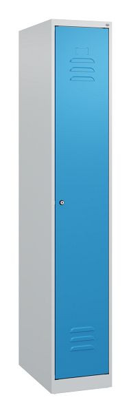 C+P Umkleidespind Classic PLUS, 1700x300x500mm, 7035/5012, Zylinderschloss, 0800007-10 S10015