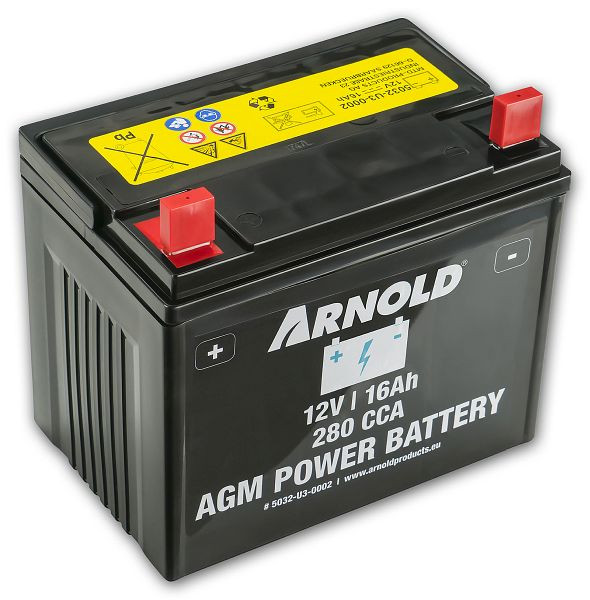 ARNOLD Batterie AZ100 - AGM U1-280SLA, +Pol links, 5032-U3-0002