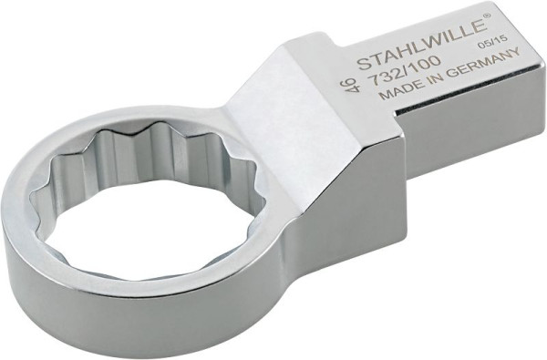 STAHLWILLE Ring-Einsteckwerkzeug Nr.732a/10 Schlüsselweite 1/2 " Werkzeugaufnahme 9x12 mm, 58621032