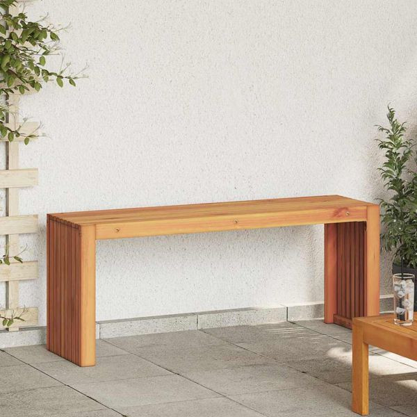 vidaXL Gartenbank Braun 110 x 30 x 45 cm Teak-Massivholz, 4108118