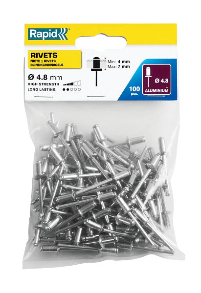 Niete 5x8 mm - 500 Stück | Caseman Niete 5x8 mm - 500 Stück | Caseman