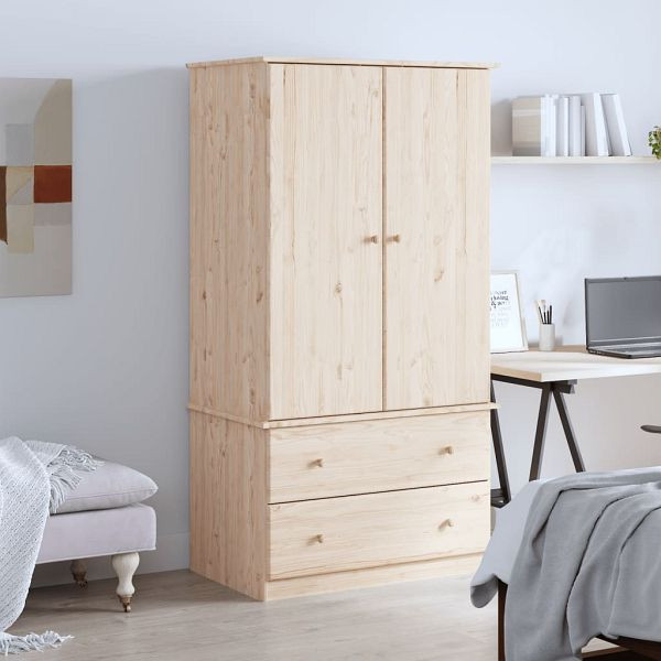 vidaXL Kleiderschrank ALTA 90x55x170 cm Massivholz Kiefer, 353929