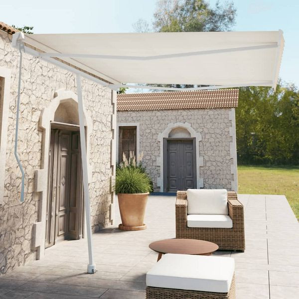 vidaXL Stützen für Markisen Weiß 300x245 cm Eisen, 315090