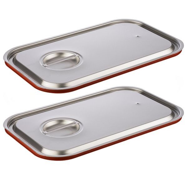 APS GN 1/1 Transport-Steck-Deckel, Edelstahl, mit Silikondichtung, VE: 2er-Set, 67561