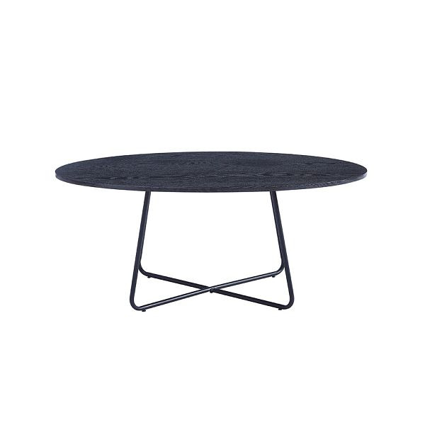 HOME DELUXE Couchtisch Oval NOVARIS - Farbauswahl Dark Oak, 51517