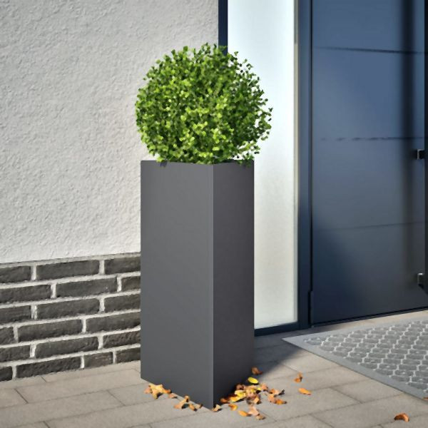 vidaXL Pflanzkübel Anthrazit Dreieckig 40x34,5x70 cm Stahl, 851161