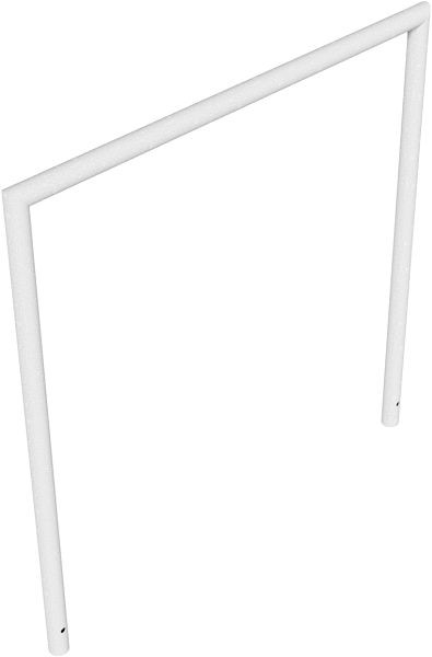 Schake Rohrbügel aus Stahlrohr Ø 48 x 2,5 mm, Gesamtbreite 1200 mm, feuerverzinkt, 447_13