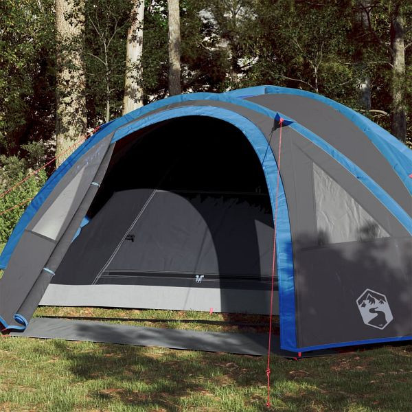 vidaXL Kuppel-Campingzelt 4 Personen Blau Wasserdicht, 94350