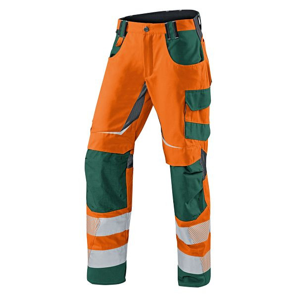 Kübler REFLECTIQ Sommerhose PSA 2, Farbe: warnorange/moosgrün, Größe: 54, 2407 8343-3765-54