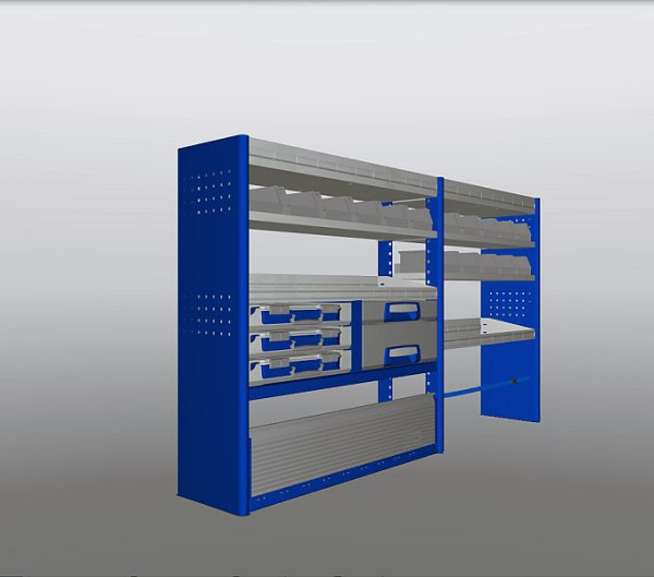 Plastipol-Scheu Profi-Line Fahrzeugeinrichtungslösung Modul 1145 x 1990 x 310 mm, PL 706