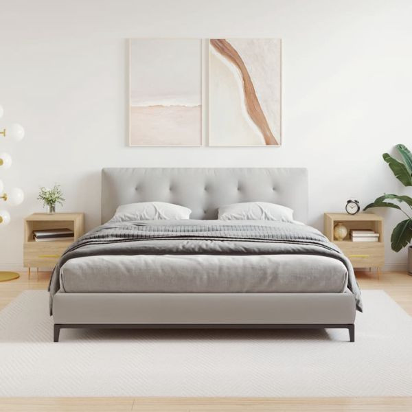 vidaXL Nachttische 2 Stk. Sonoma-Eiche 40x35x47,5 cm Holzwerkstoff, 827411