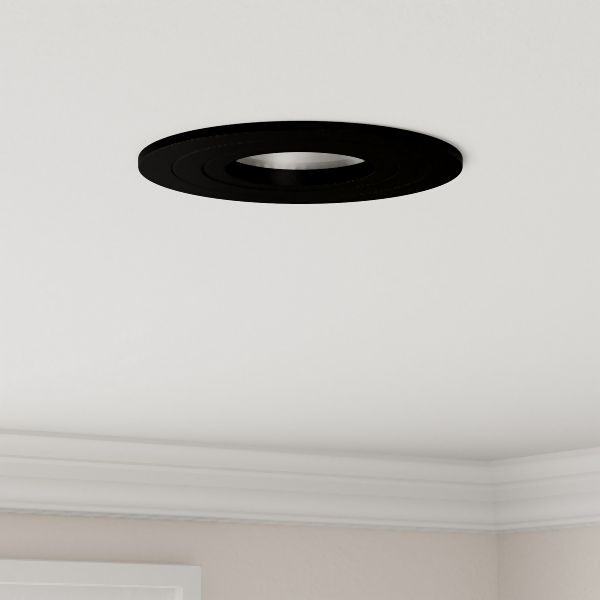 vidaXL Einbaustrahler 24 Stück Rund GU10 Schwarz Ø91 mm, 4108145