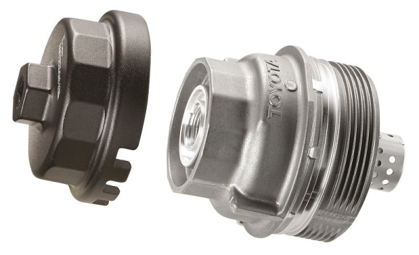 Facom Aufsetz-Ölfilterschlüssel, Toyota, 4-, 6-, 8-Zylinder Diesel, Antriebe Innenvierkant 12,7 mm (1/2"), Außensechskant 28 mm, DEP.T2
