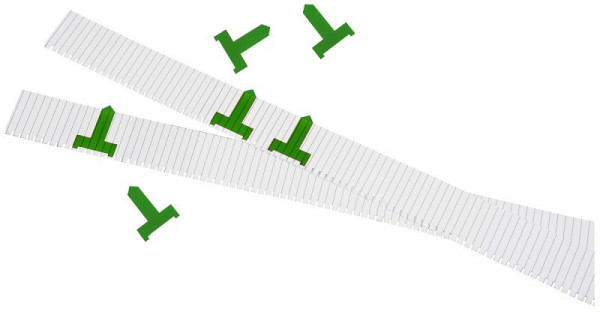 Eichner Planungssignale für Einstecktafel, breit, grün, VE: 50 Stück, 9085-00072