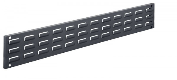 Kappes RasterPlan Wandschiene Schlitzplatte Set 12, L 920 mm x H 140 mm, RAL 7016, 2 x Universalhalter, 2 x Rohrträger, 4202.09.5408