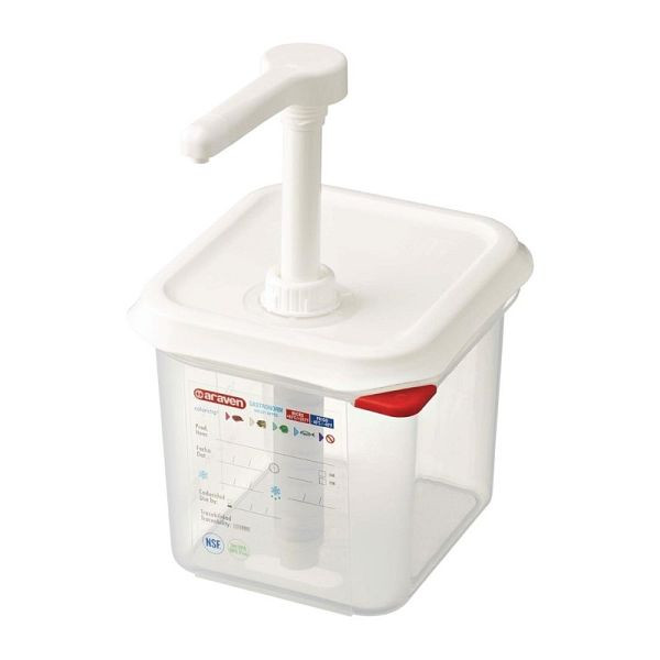 Araven Soßenspender GN 1/6 transparent 2,6L, CR820, 8411777013674