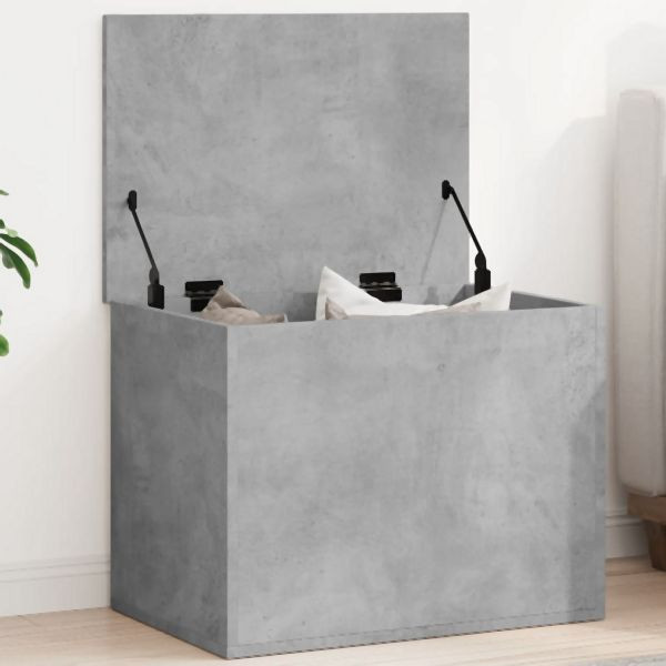 vidaXL Truhe Betongrau 60x42x46 cm Holzwerkstoff, 840656