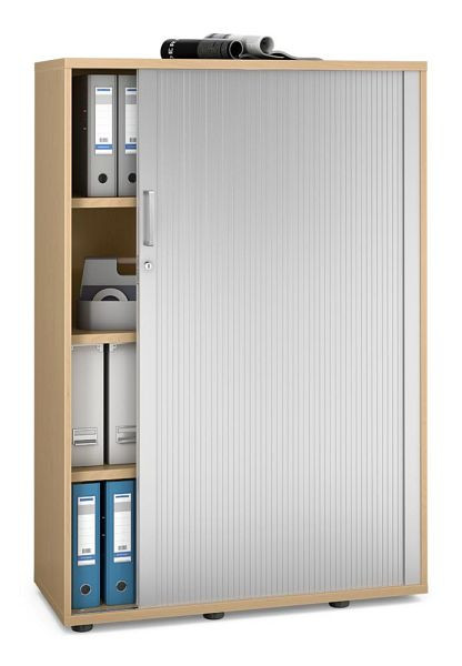 Deskin Rollladenschrank MULTI MODUL-PRO, Buchedekor, B 1000 x H 1500 x T 420 mm, 352331