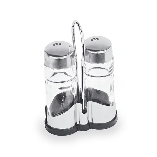 WAS Menage, 2-teilig, Modell 3, Salz & Pfeffer, Edelstahl, 1755002