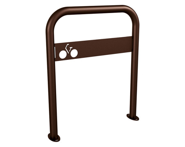 Procity Fahrradbügel mit Beschilderung - Auf Bodenplatten, RAL 8017, 294014.8017