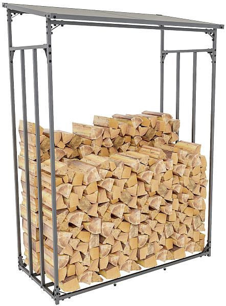 CLP Kaminholzunterstand Ruston Metall L, anthrazit, 318019