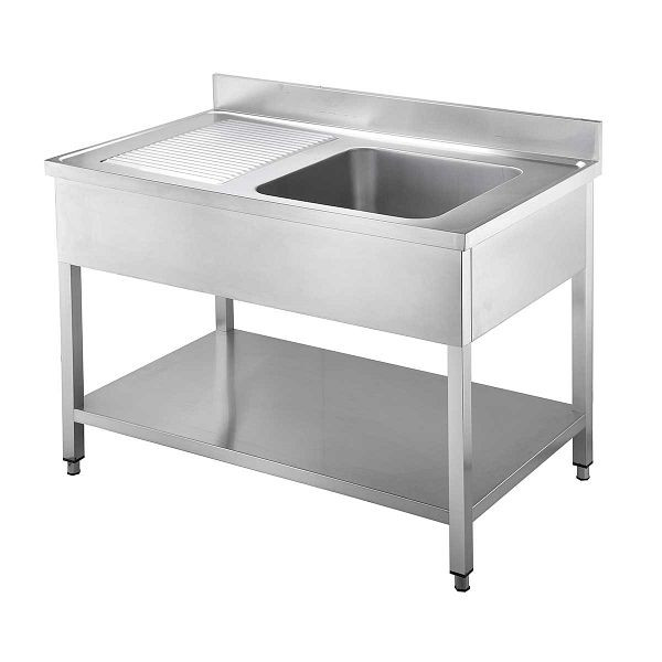 Vaiotec EASYLINE Spültisch 600 / 1 Becken rechts mit Abtropffläche L: 1000 mm, 10197