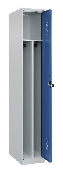 C+P Spind Evolo PLUS, 1 Abteil, 1850x300x500mm, 7035/5023, Verschluss Drehriegel, 049000-10F S10008
