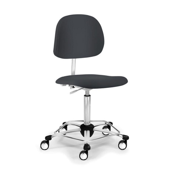 Deskin Drehstuhl MED HIGH, Schwarz, 640 x 640 x 800 mm, 346756