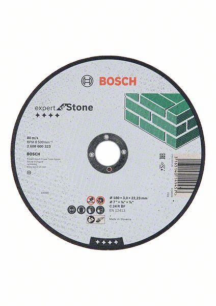Bosch Trennscheibe gerade Expert for Stone C 24 R BF, 180 mm, 3,0 mm, VE: 25 Stück, 2608600323