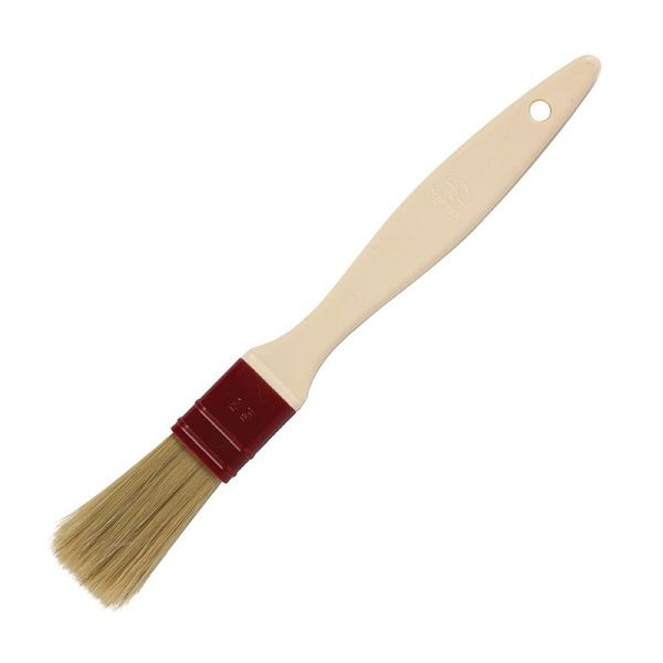 Matfer Bourgeat Backpinsel Naturborsten 2,5cm, flach, Kunststoffgriff, geschirrspülergeeignet, E440