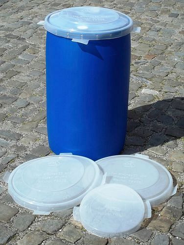 DENIOS Fassdeckel aus Polyethylen (PE), für 120-l-Fässer, natur-transparent, VE: 5 Stück, 257249