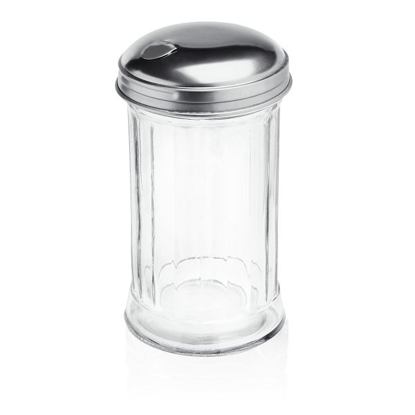 WAS Streuer American Style, 0,30 Liter, Glas/Edelstahl, VE: 6 Stück, 1491001