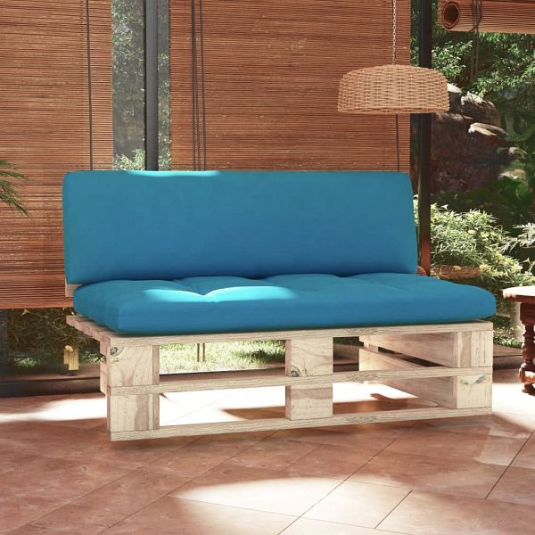 vidaXL Outdoor-Mittelsofa Paletten Imprägniertes Kiefernholz, 3066533