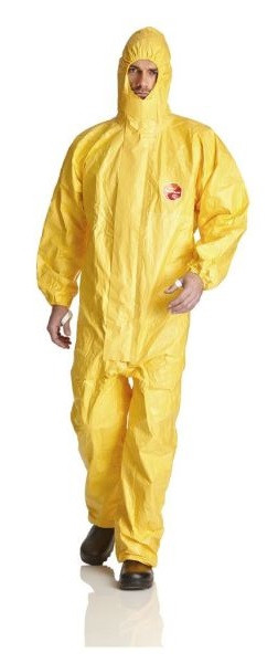 Tychem 2000C Overall, Standard, Kapuze, Daumensch, Größe 3XL, VE: 25 Stück, TYC-3XL