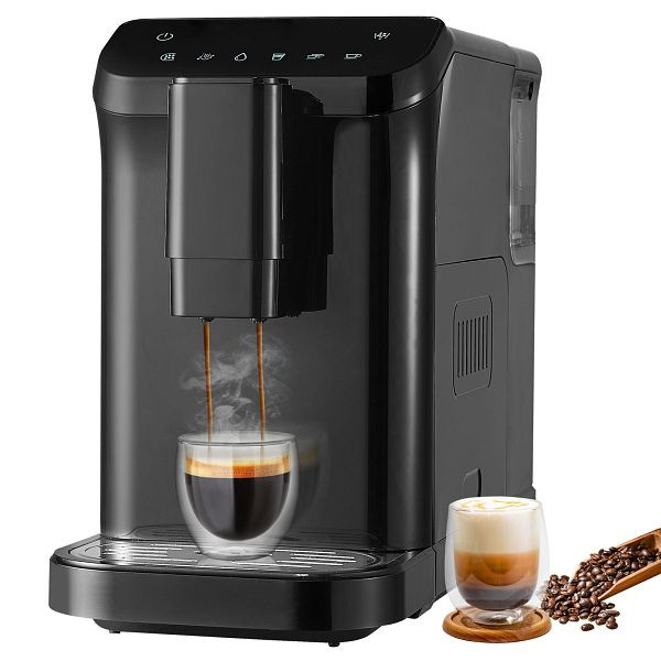 VEVOR Automatische Espressomaschine 15 Bar eingebauter Mühle 15 Mahlstufen, QZDYSKFJYSKFSJ1HMV2