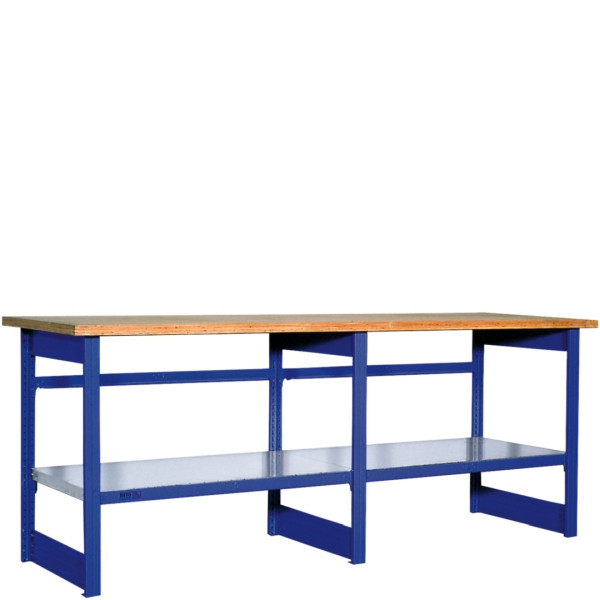 BITO Arbeitstisch AT21K, mit Arbeitsplatte RAL5010, Set, 12677