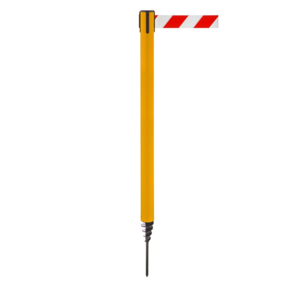 Stein HGS Personenleitsystem -P-Line Outside-, gelb, rot/weiß diagonal (schraffiert), mit Sicherheitsverschluss (selbstlösend), 37688-1102