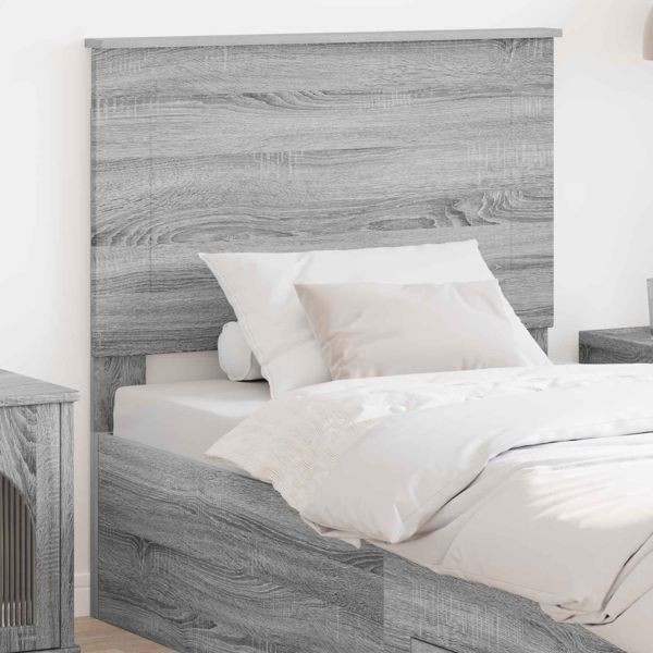 vidaXL Kopfteil Graues Sonoma 100 cm Holzwerkstoff, 887710