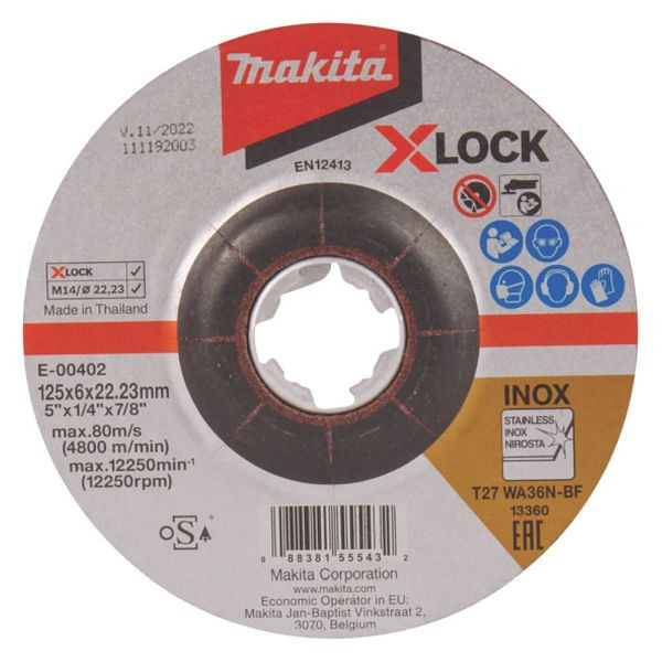 Makita Schruppscheibe 125x6 mm INOX, E-00402