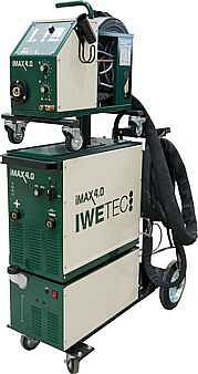 Iwetec Schweissgerät iMAX 4.0 VK inkl. Schweißausrüstung, SG 401W, 5 m, inkl. CRYSTAL CLEAR, Automatik-Schweißhelm, 400088102