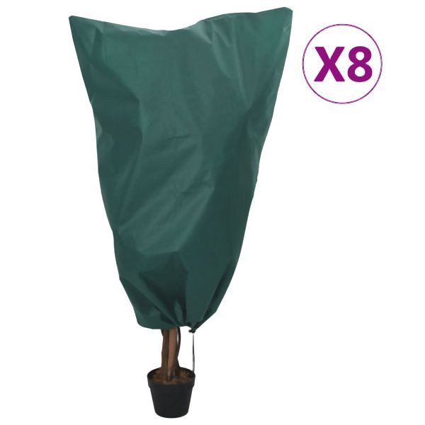 vidaXL Wintervlies mit Kordelzug 8 Stück 70 g/m² 0,8x1,2 m, 3203537