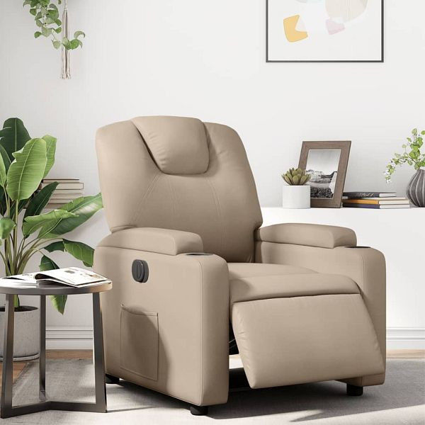vidaXL Relaxsessel Elektrisch Cappuccino-Braun Kunstleder, 3204422
