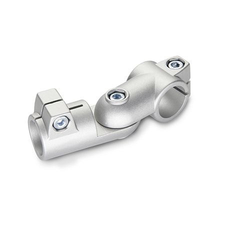 Ganter Gelenk-Klemmverbinder, Aluminium (GN 288-B20-B30-S-2-SW), VE: 5 Stück, 288-B20-B30-S-2-SW