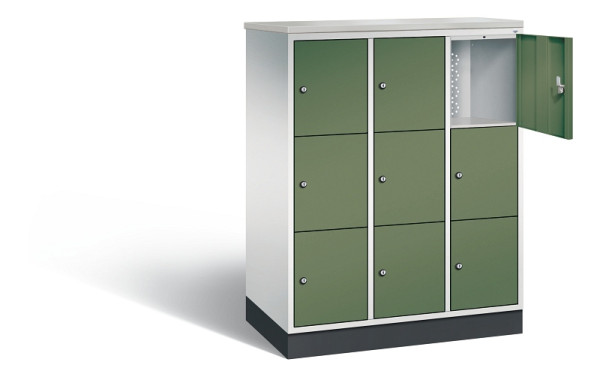 C+P Schließfachschrank Intro, H1255xB920xT490mm, 7035/6011, 8573-301 S10428