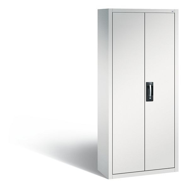 C+P Magazinschrank, H1690xB700xT300 mm, 17 Einlegeböden, 108 Sichtlagerkästen, Grau, 133413-210 S10043