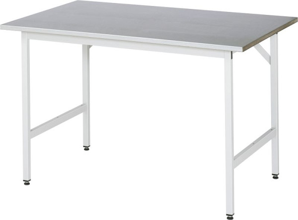 RAU Arbeitstisch Serie Jerry (Grundtisch), B1250 x T800 x H800-850 mm, 06-500ES80-12.12