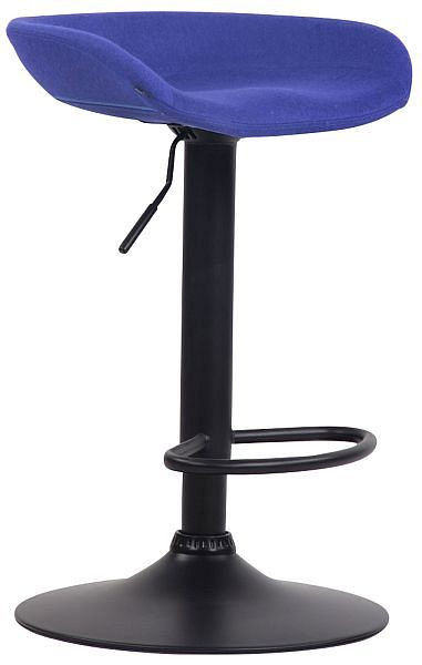 CLP Barhocker Anaheim Filz schwarz, blau, 316525, 4251756439712